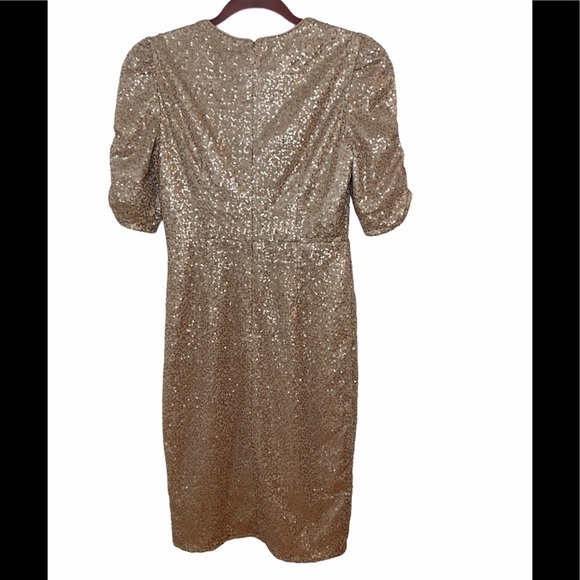 Eliza J Sequin Faux Wrap Dress, 4p - Picture 5 of 8